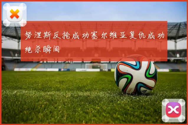 努涅斯反抢成功塞尔维亚复仇成功绝杀瞬间